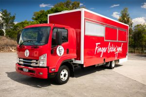 KFC chicken truck side view