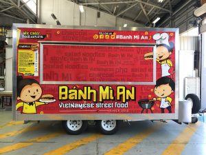 Front of the Ban Mi An food truck.