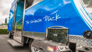 Side view of the Tassal Salmon food truck.