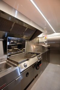 Inside view of the 97th Street food truck kitchen.
