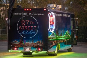 Rear view of the 97th Street food truck.