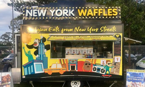 custom built waffle truck