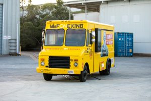 Front view of the Fone King mobile repair truck.