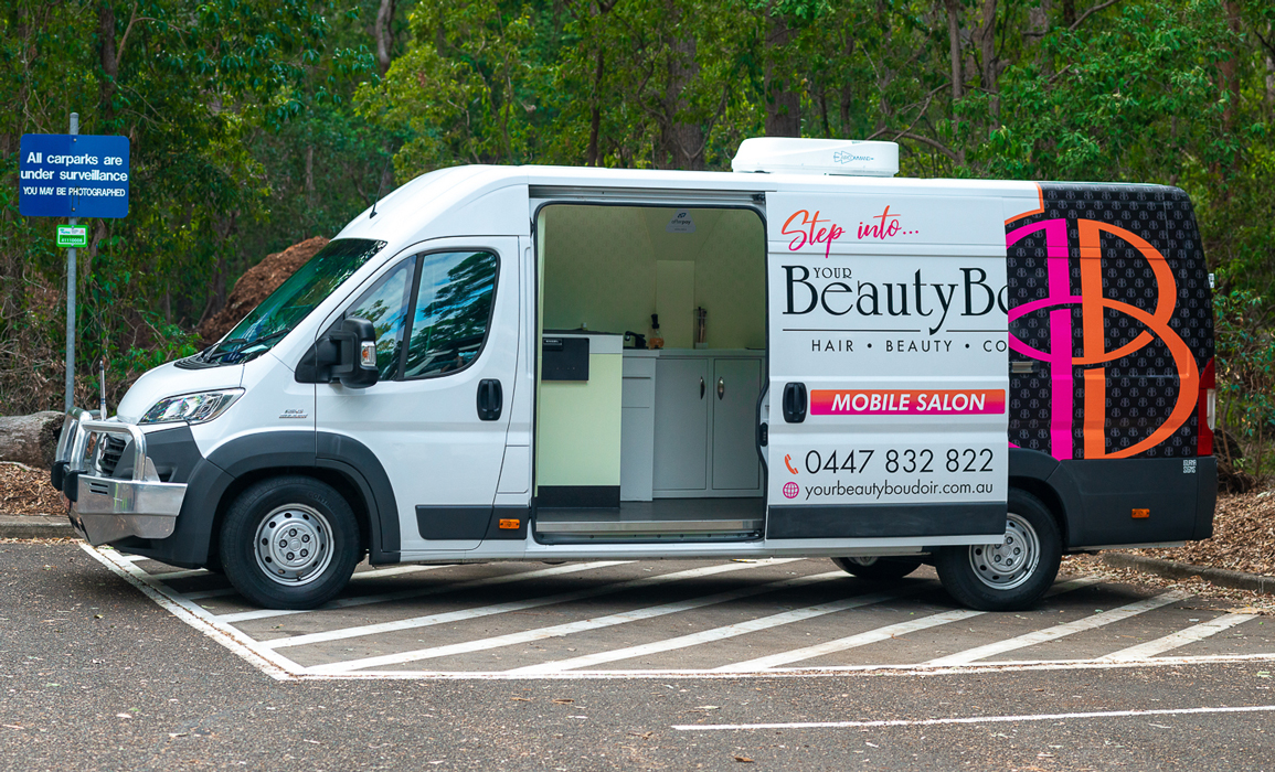 Urskive bredde praktiseret Your Beauty Boudoir | Custom Mobile Beauty Van - Van Demons Vans