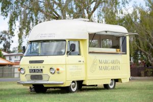 Side view of the Margarita Margarita mobile bar van.